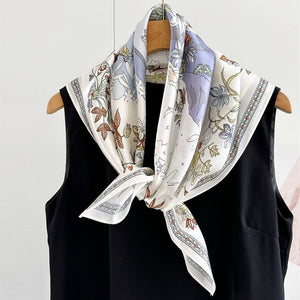 MaraSilk Pure Mulberry Silk Scarf - Square Crepe Satin MS219