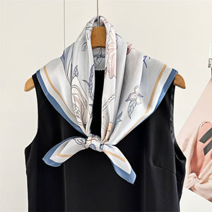 MaraSilk Pure Mulberry Silk Scarf - Square Crepe Satin MS219