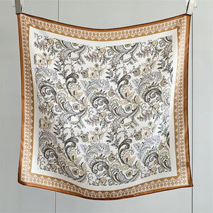 MaraSilk Pure Mulberry Silk Scarf - Square Crepe Satin MS219 25" x 25" MS21906