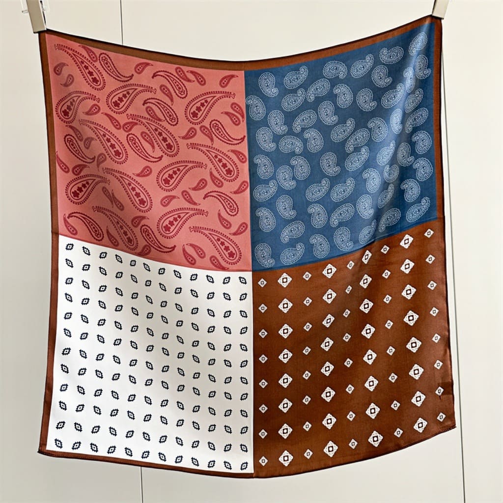 MaraSilk Pure Mulberry Silk Scarf - Square Crepe Satin MS219 25" x 25" MS21907