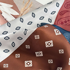 MaraSilk Pure Mulberry Silk Scarf - Square Crepe Satin MS219