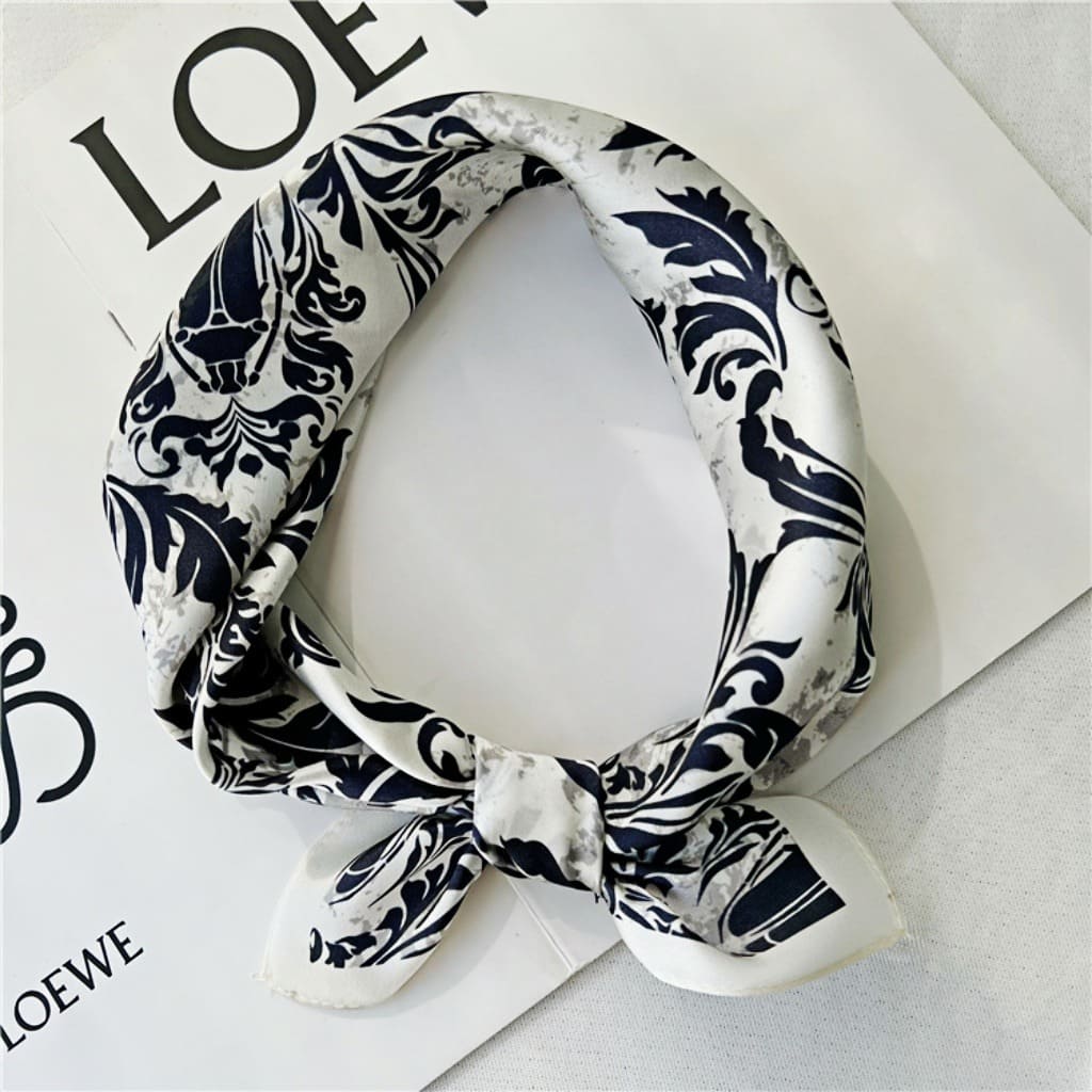 MaraSilk Pure Mulberry Silk Scarf Square Crepe Satin MS22-16