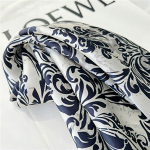 MaraSilk Pure Mulberry Silk Scarf Square Crepe Satin MS22-17