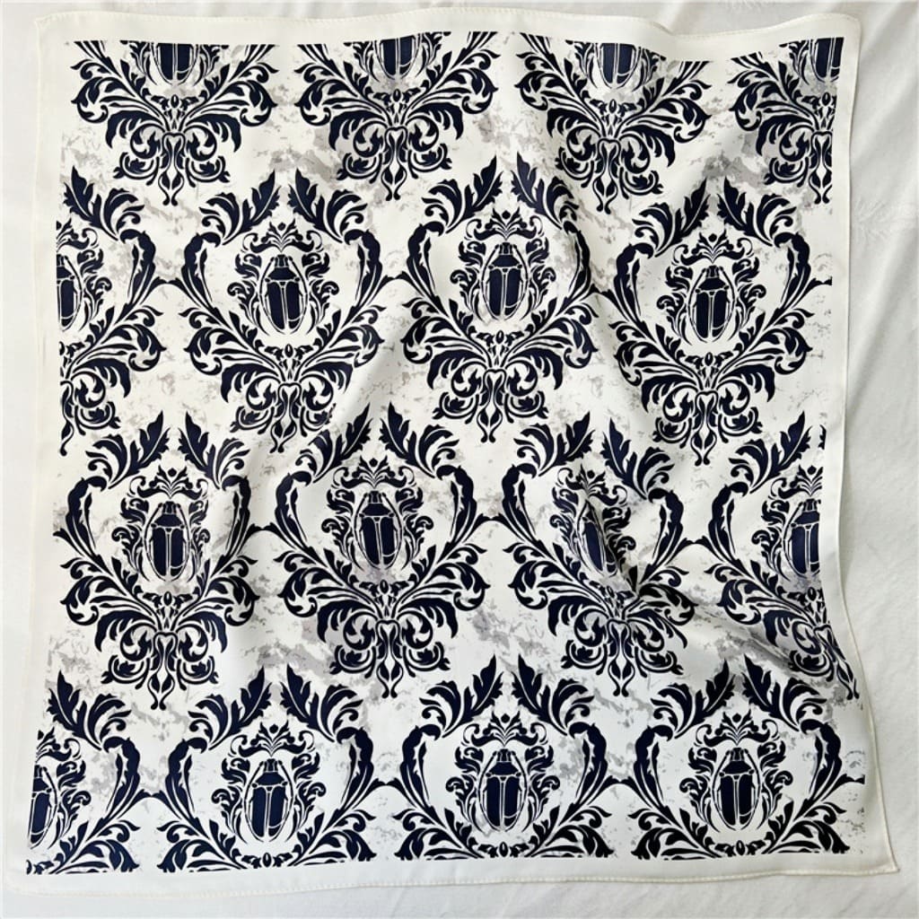 MaraSilk Pure Mulberry Silk Scarf Square Crepe Satin MS22-18