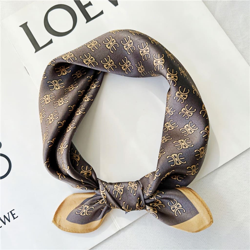 MaraSilk Pure Mulberry Silk Scarf Square Crepe Satin MS22-4