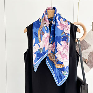 MaraSilk Pure Mulberry Silk Scarf - Square Crepe Satin MS220