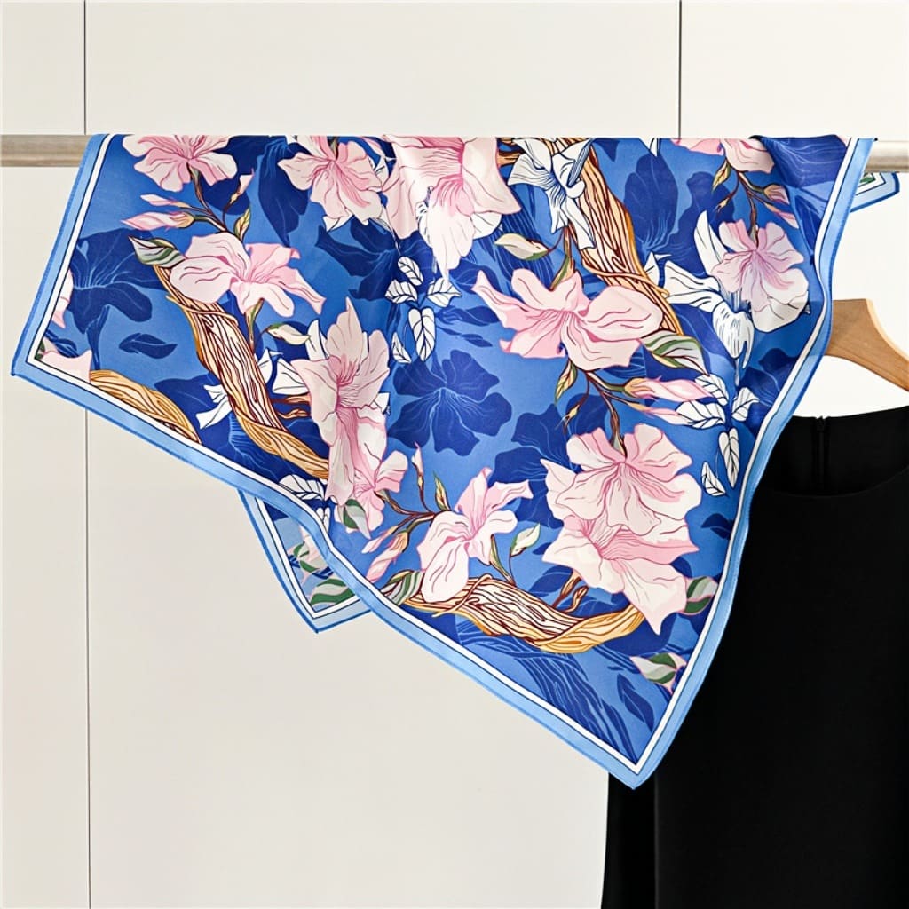 MaraSilk Pure Mulberry Silk Scarf - Square Crepe Satin MS220