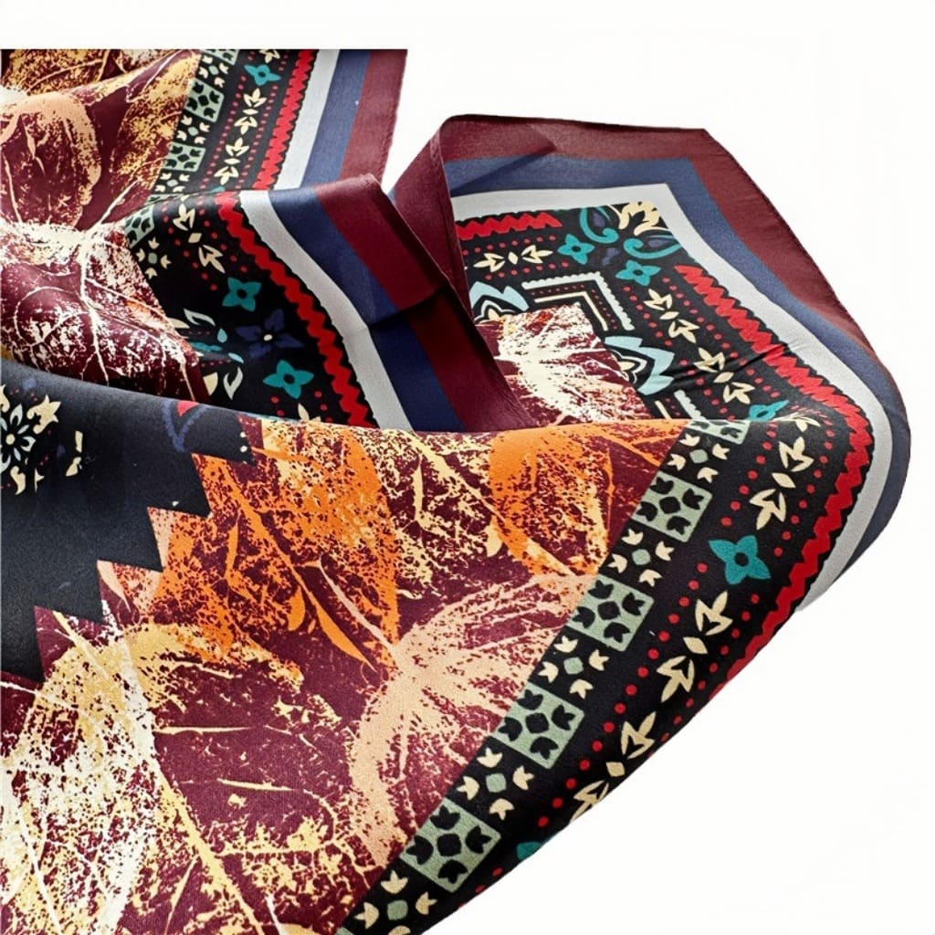 MaraSilk Pure Mulberry Silk Scarf - Square Crepe Satin MS221