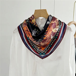 MaraSilk Pure Mulberry Silk Scarf - Square Crepe Satin MS221