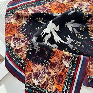 MaraSilk Pure Mulberry Silk Scarf - Square Crepe Satin MS221