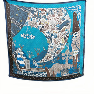 MaraSilk Pure Mulberry Silk Scarf - Square Crepe Satin MS222