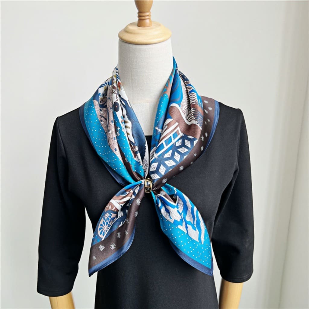 MaraSilk Pure Mulberry Silk Scarf - Square Crepe Satin MS222