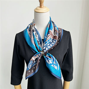 MaraSilk Pure Mulberry Silk Scarf - Square Crepe Satin MS222