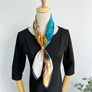 MaraSilk Pure Mulberry Silk Scarf - Square Crepe Satin MS223