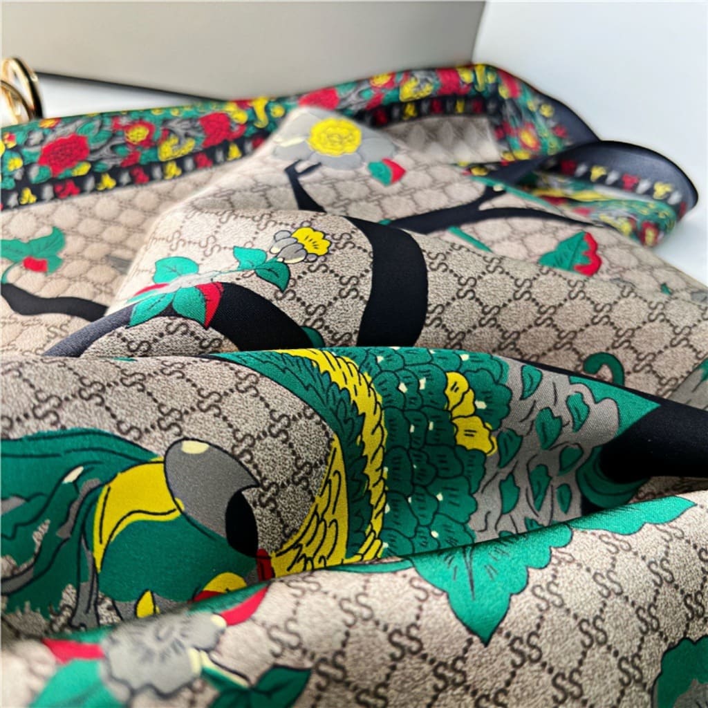 MaraSilk Pure Mulberry Silk Scarf - Square Crepe Satin MS225