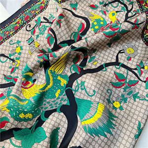 MaraSilk Pure Mulberry Silk Scarf - Square Crepe Satin MS225