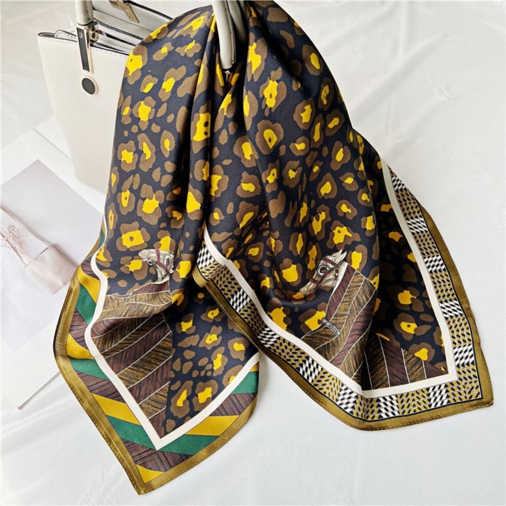 MaraSilk Pure Mulberry Silk Scarf - Square Crepe Satin MS226