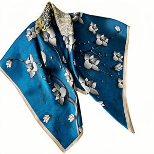 MaraSilk Pure Mulberry Silk Scarf - Square Crepe Satin MS227