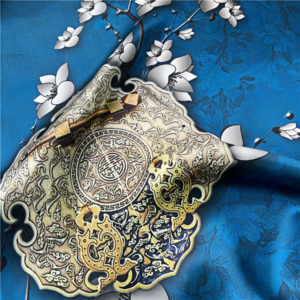 MaraSilk Pure Mulberry Silk Scarf - Square Crepe Satin MS227