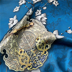 MaraSilk Pure Mulberry Silk Scarf - Square Crepe Satin MS227