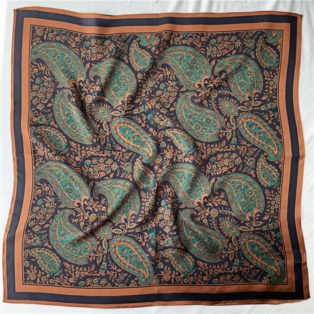 MaraSilk Pure Mulberry Silk Scarf - Square Crepe Satin MS228 25" x 25" MS22802