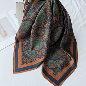 MaraSilk Pure Mulberry Silk Scarf - Square Crepe Satin MS228