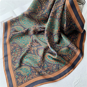 MaraSilk Pure Mulberry Silk Scarf - Square Crepe Satin MS228