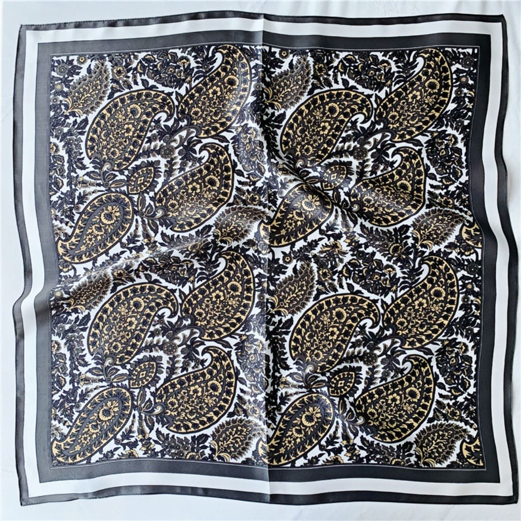 MaraSilk Pure Mulberry Silk Scarf - Square Crepe Satin MS228 25" x 25" MS22801