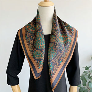 MaraSilk Pure Mulberry Silk Scarf - Square Crepe Satin MS228