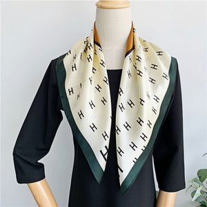 MaraSilk Pure Mulberry Silk Scarf - Square Crepe Satin MS229