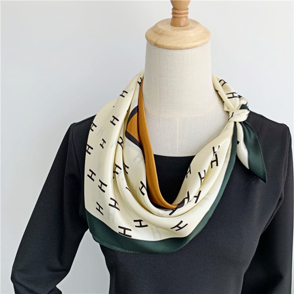 MaraSilk Pure Mulberry Silk Scarf - Square Crepe Satin MS229