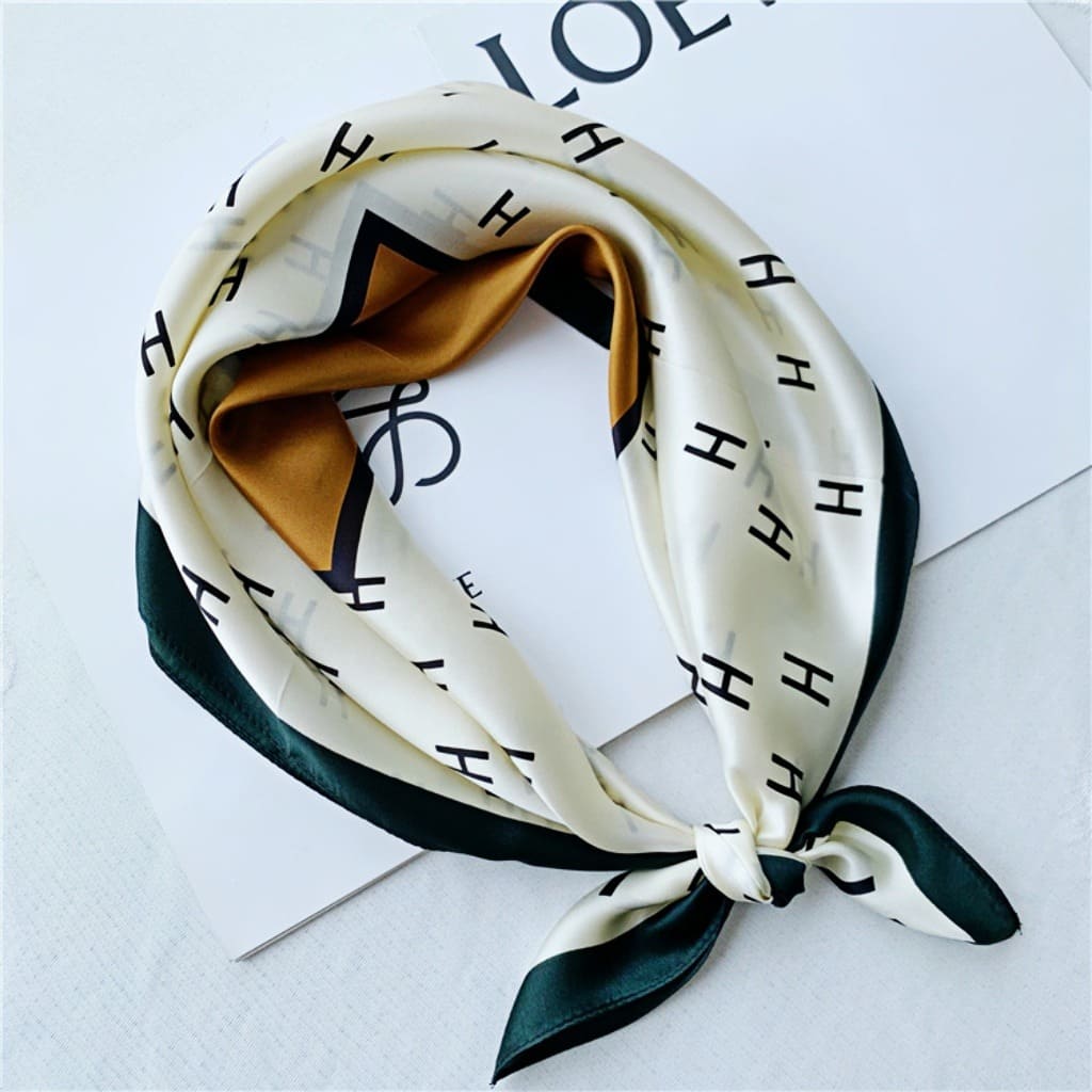 MaraSilk Pure Mulberry Silk Scarf - Square Crepe Satin MS229