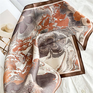 MaraSilk Pure Mulberry Silk Scarf Square Crepe Satin MS24-10