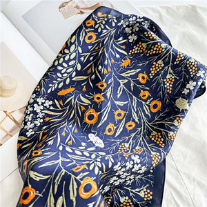 MaraSilk Pure Mulberry Silk Scarf Square Crepe Satin MS24-14