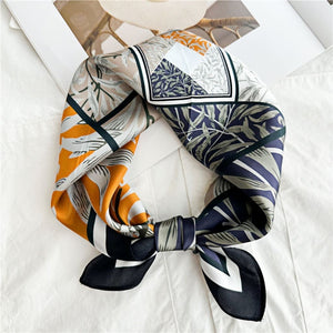 MaraSilk Pure Mulberry Silk Scarf Square Crepe Satin MS24-5