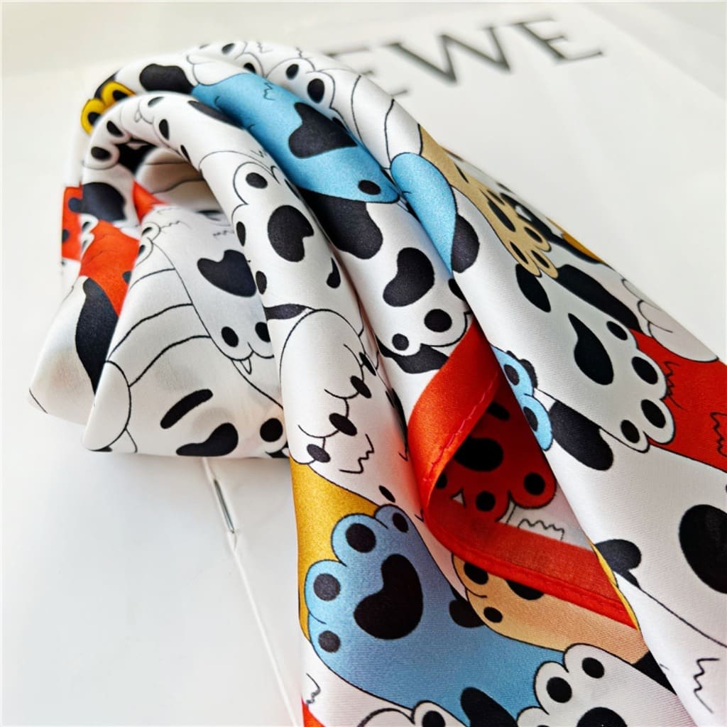 MaraSilk Pure Mulberry Silk Scarf Square Crepe Satin MS25-10