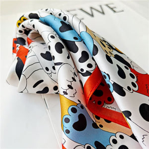 MaraSilk Pure Mulberry Silk Scarf Square Crepe Satin MS25-10