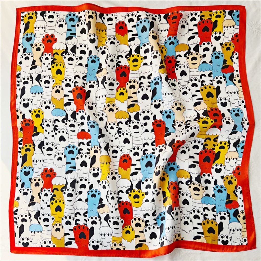 MaraSilk Pure Mulberry Silk Scarf Square Crepe Satin MS25-11