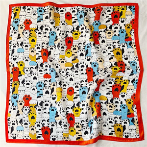 MaraSilk Pure Mulberry Silk Scarf Square Crepe Satin MS25-11