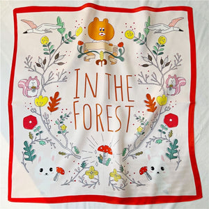 MaraSilk Pure Mulberry Silk Scarf Square Crepe Satin MS25-14