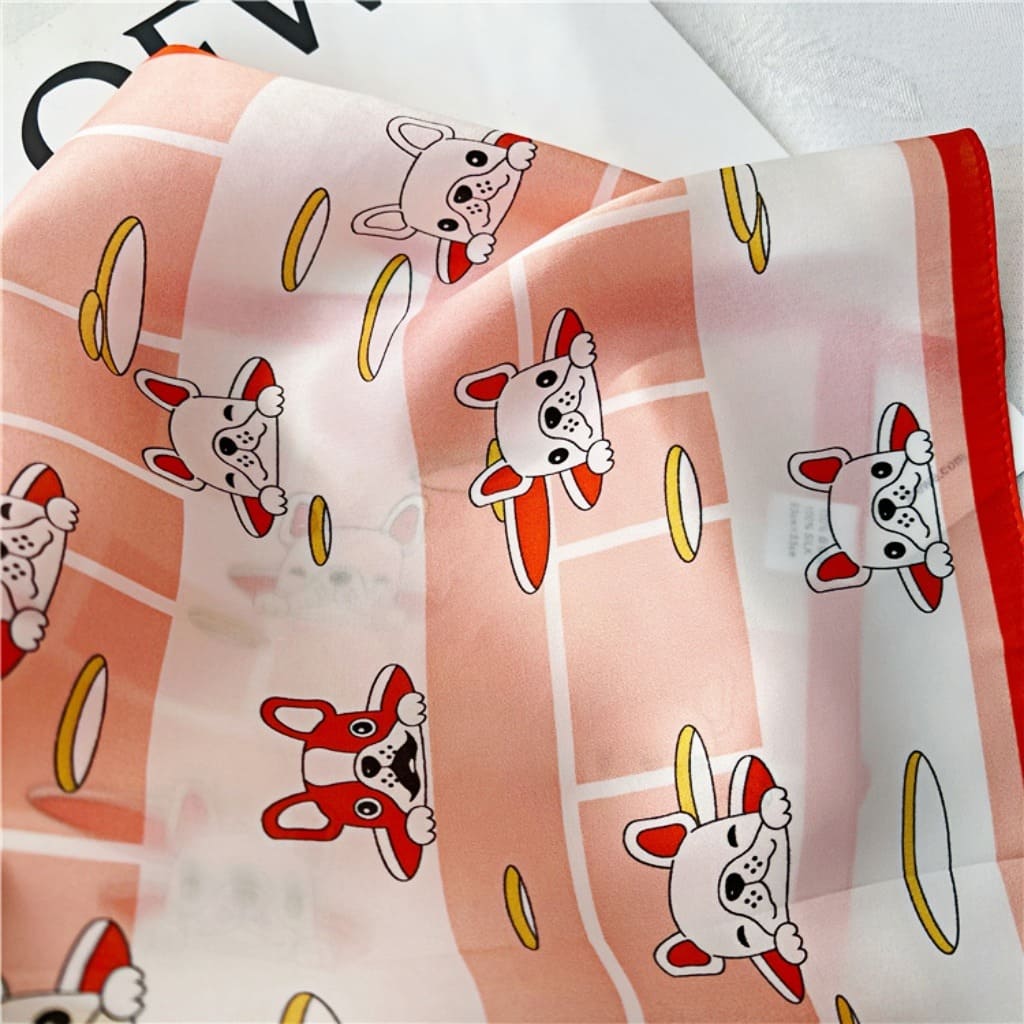 MaraSilk Pure Mulberry Silk Scarf Square Crepe Satin MS25-4