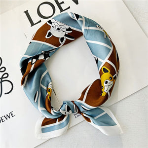 MaraSilk Pure Mulberry Silk Scarf Square Crepe Satin MS25-6