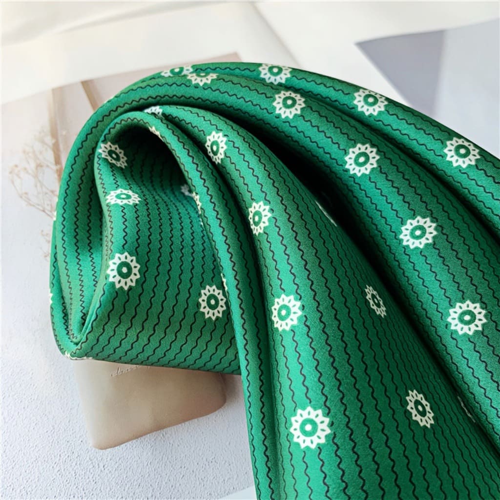 MaraSilk Pure Mulberry Silk Scarf Square Crepe Satin MS26-11