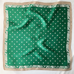 MaraSilk Pure Mulberry Silk Scarf Square Crepe Satin MS26-12