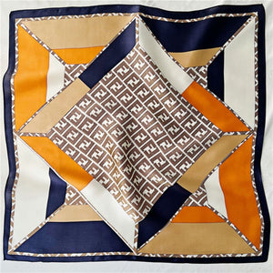 MaraSilk Pure Mulberry Silk Scarf Square Crepe Satin MS26-6