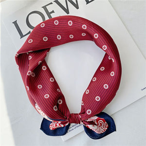 MaraSilk Pure Mulberry Silk Scarf Square Crepe Satin MS26-7