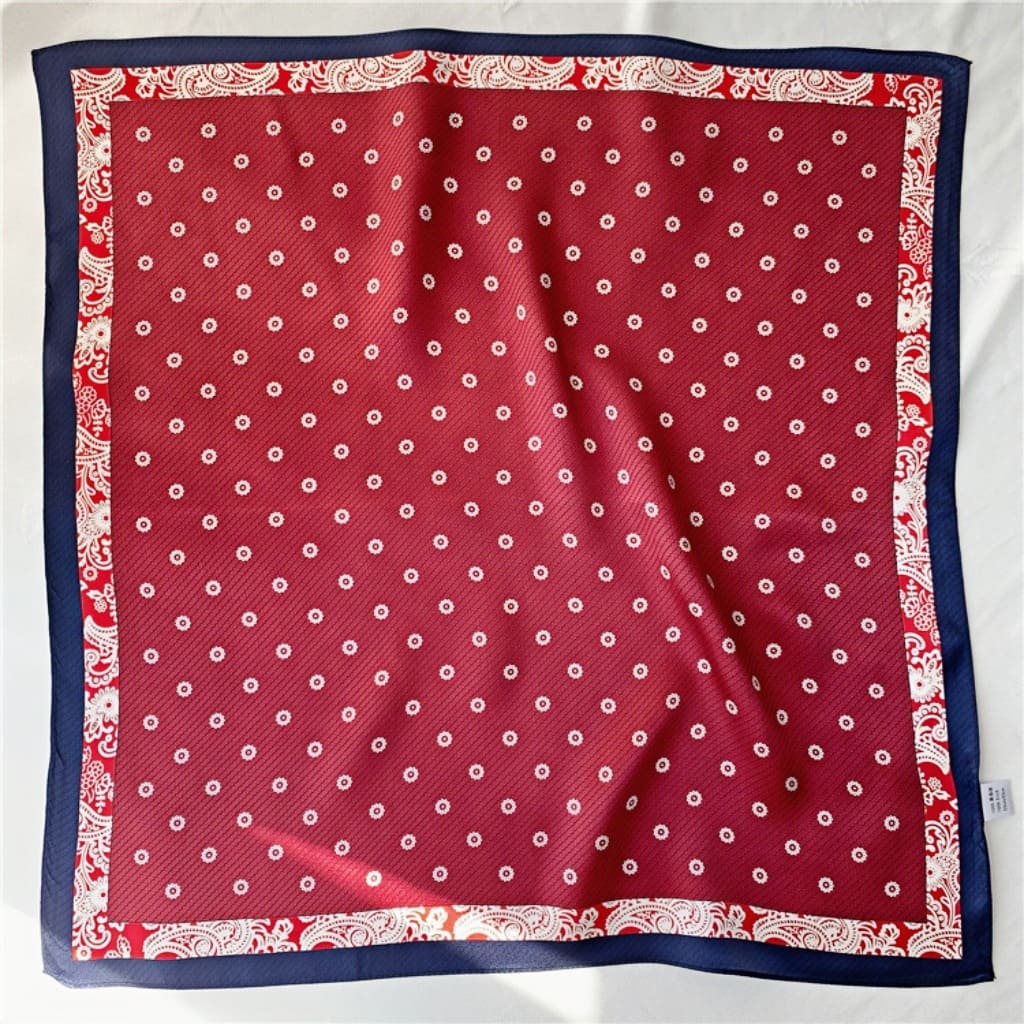 MaraSilk Pure Mulberry Silk Scarf Square Crepe Satin MS26-9