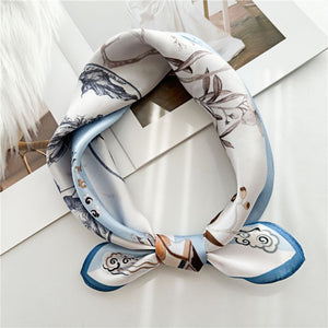 MaraSilk Pure Mulberry Silk Scarf Square Crepe Satin MS28-1