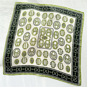 MaraSilk Pure Mulberry Silk Scarf Square Crepe Satin MS28-12