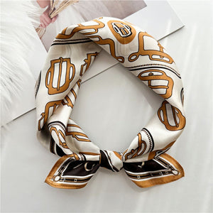 MaraSilk Pure Mulberry Silk Scarf Square Crepe Satin MS28-13